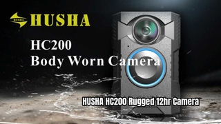 HUSHA HC200 বডি ক্যামেরা রাগড 12 ঘন্টা রেকর্ডিং